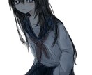 一枚絵、キャラクターイラスト描きます 可愛く、闇のある女の子が得意です イメージ4