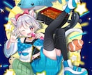Vtuber・Vライバー向け★一枚絵を描きます 親しみやすい絵柄＊配信活動やオリジナルイラストにおすすめ♪ イメージ5