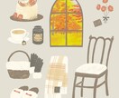 商用可能！ナチュラルな挿絵イラストを描きます インテリア・小物雑貨・食べ物・植物・動物の丁寧なイラスト イメージ2