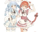 可愛いアニメ塗りイラストお描きします 最短1週間で納品！1枚1枚丁寧に制作いたします！ イメージ2