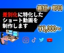 初回限定価格！！差別化を意識した動画編集をします ５人まで限定価格！早い者勝ちです イメージ1