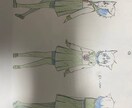 キャラクターの立ち絵(正面、横、後)、表情描きます キャラクター(3面図)描きます！ イメージ1