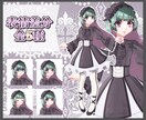 商用利用可！ゴスロリの女の子販売します TRPGやVtuberさんにおすすめ！表情差分付き！ イメージ1