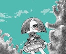 描き込まれた線画の可愛いイラスト制作します アナログ感のある線画でキュートやポップ、雰囲気のある絵も！ イメージ8