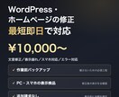 WordPress・既存サイトの修正改修します 「小さな修正なのに、頼み先がなくて放置している」を解決します イメージ2