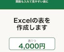 Excelの表を4千円で作成します 合計などの関数も入れて、見やすい表に仕上げます イメージ1