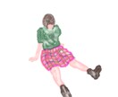 ゆるくてオシャレな、水彩風の人物イラストを描きます オシャレで優しい雰囲気のイラスト!(顔なしOK!) イメージ1