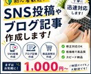 SNS投稿やブログ記事作成します 初心者歓迎丁寧に迅速対応します イメージ1
