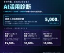 あなたの業務に合うAIの使い分けを診断します 棚卸しシートから、どの作業をどのAIに任せるか設計図に イメージ1
