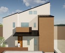外観パース作成いたします 新居の家づくりの検討用に様々な角度からパース作成いたします！ イメージ8