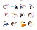 LINEスタンプ作ります 申請がご自身でできるよう、画像編集のみ致します。 イメージ3
