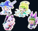 デフォルメのキャラクター立ち絵を作成します 色鮮やかでポップな絵柄で作成します絵柄合わせもある程度可能 イメージ1