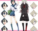 Live2D対応！キャラデザ→立ち絵作成いたします 表情差分2種類無料で制作します！ イメージ2