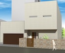 戸建て住宅◆おうちの外観パースを作成します 検討中でもOK！複数パターンで理想のカタチを見つけましょう！ イメージ3