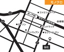 最短1時間！何度も修正OK！シンプル地図作成します 住所のみで簡単！現役デザイナーの高品質シンプル地図です！ イメージ1