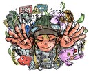 アイコン・ヘッダー・ジャケット等を作ります 漫画チックなイラストをご提供します！ イメージ1