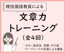 文章力トレーニング4回｜書く力を添削で伸ばします スモールステップの練習で、書く力を自分の強みに！ イメージ1