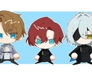 SNSアイコン用にミニキャライラストを描きます あなたのキャラのかっこいい・可愛い魅力をここに凝縮！ イメージ2