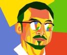 人物・動物などキャッチーなアイコンを描きます 図形を合わせた調子・目立つ色調でアイコンを描きます。 イメージ1