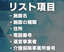 老人ホーム・介護施設の営業リスト提供します 【3000円｜1件1円以下】営業リスト58610件 イメージ2
