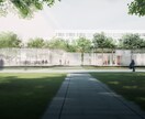 建築パース最終レタッチをお手伝いします レンダリングパースにレタッチを加え完成度を高めます イメージ1