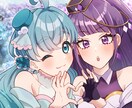 イラスト全般描きます SNSのアイコンヘッダー、立ち絵、1枚絵、漫画など依頼可能！ イメージ1