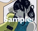 オリジナルの似顔絵プロフイラスト作成いたします 当方イラスト画風によるあなたのカラーCGイラスト描きます。 イメージ2
