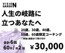 人生の岐路コーチング（全6回セット／6ヶ月）します 人生の節目を迎えた人限定！これから10年をデザインしませんか イメージ1