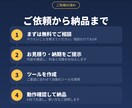 業務効率化 Excel・繰り返し作業を自動化します 毎日の手作業、まるごと自動化。環境構築不要のツールでお渡し イメージ3