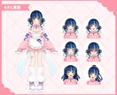パーツ分けイラスト・Live2Dモデリングします VtuberStudio対応！低価格で対応します イメージ3
