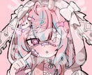 可愛いバストアップイラスト描きます SNSアイコンなどに使用できる胸上イラストを描きます！ イメージ1