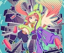 ポップで可愛い一枚絵作成します 一枚絵★オリジナル・BL・GL・NL可★ イメージ9
