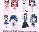 SDキャラ★アイドルのメッセージカードを作成します 2日納品★二次使用可能★お祝いイラスト・メセカ★印刷もお任せ イメージ4