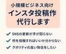 小規模ビジネス向けインスタ投稿作成を代行します プロの目線で、お店やビジネスに合ったSNS投稿を作成します！ イメージ1