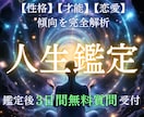 あなたの人生取扱説明書を完全作成します 【性格】・【才能】・【恋愛】傾向を完全深層鑑定します イメージ1