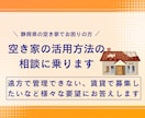 静岡県の空き家でお困りの方お手伝いします 遠方で管理できない、賃貸で募集したいがやり方がわからないなど イメージ1