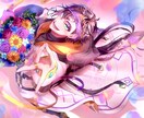 サムネイルやグッズに！煌びやかなイラスト作成します グッズ・立ち絵・サムネイルなど幅広く対応させていただきます！ イメージ2