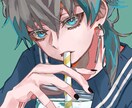 かっこいいアイコンやサムネイルイラストお描きします SNSアイコンや歌ってみた、1枚絵を厚塗りで描きます！ イメージ4