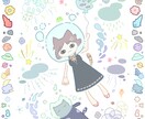 ごちゃごちゃしたイラストを描きます まるでパズルのピースみたい。ちょっぴりクセになるイラスト♪ イメージ2