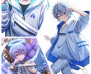 SNSアイコンのイラスト作成します 可愛い普通等身・ちびキャラ描きます！ イメージ4