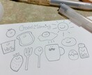 手描きイラストを描きます ゆるっとかわいいイラストを描いています！ イメージ2