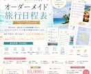 オーダーメイド⭐︎クルーズ旅行日程表作ります クルーズ専門旅行代理店&船会社勤務のプロが旅行日程表を作成！ イメージ1