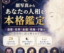 顔写真から人相・顔相を本格鑑定します 東洋×西洋の観相学で、あなたの顔を多角的に読み解く イメージ1
