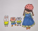 あなただけのオリジナルキャラクターをつくります ゆるっと、ぷぷっと今にも動き出しそうなキャラクター イメージ4