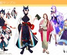 商業利用◎理想の一枚絵や立ち絵を制作します グッズやサムネ等ご要望に沿った一枚絵、立ち絵を制作します！ イメージ3