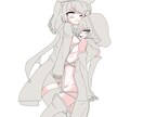 シンプルな女の子の立ち絵や1枚絵描きます いろいろな女の子を描きます！！ イメージ7