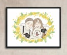 優しく温かみのある似顔絵お描きします 還暦祝いや記念日のプレゼントにも。A4.ポストカード印刷も◎ イメージ1