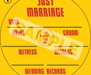 フェス婚｜レコードを使用した結婚証明書を作成します 音楽をテーマにした結婚式にぴったりの結婚証明書ができます！ イメージ2