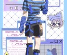 世界観のあるオリジナルキャラをデザインします 配色やモチーフまで丁寧に制作します イメージ3