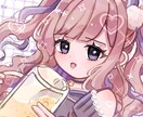 パッと目に留まるかわいいイラストお届けします アイコン、1枚絵、立ち絵等、お手頃価格でお描きします♪ イメージ2